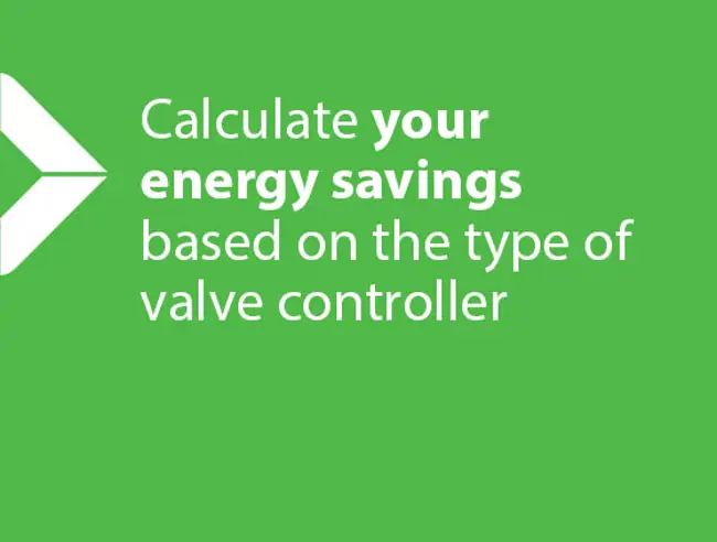 Valve controller energy saving calculator