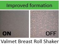 Valmet Breast Roll Shaker 120 improves sheet formation