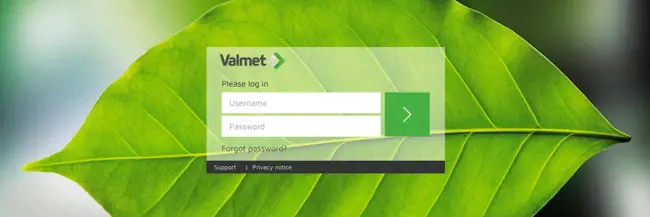 Log in to Valmet Supplier Portal