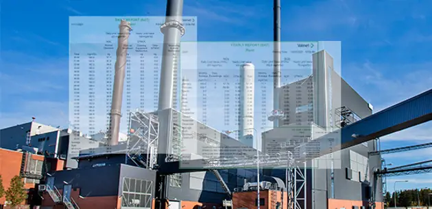 Reporting solutions for power plants and pulp mills
