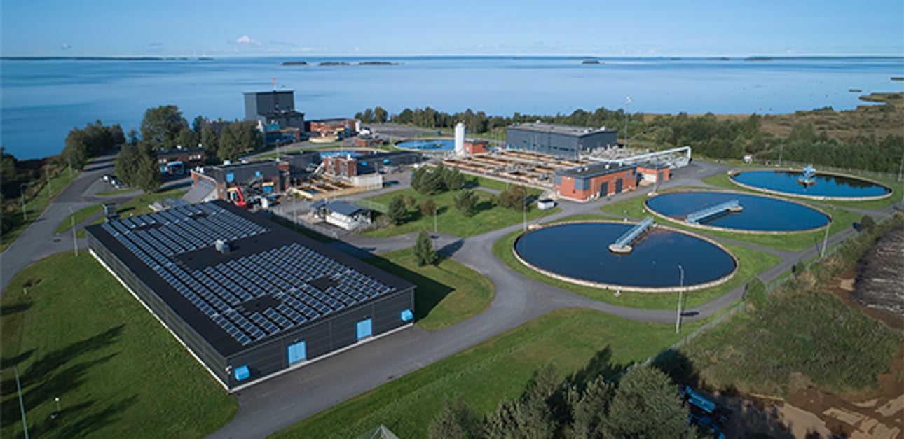 The Taskila wastewater treatment plant is the biggest of its kind in Northern Finland. It is located on the shores of the Gulf of Bothnia.