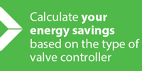 Valve controller energy saving calculator