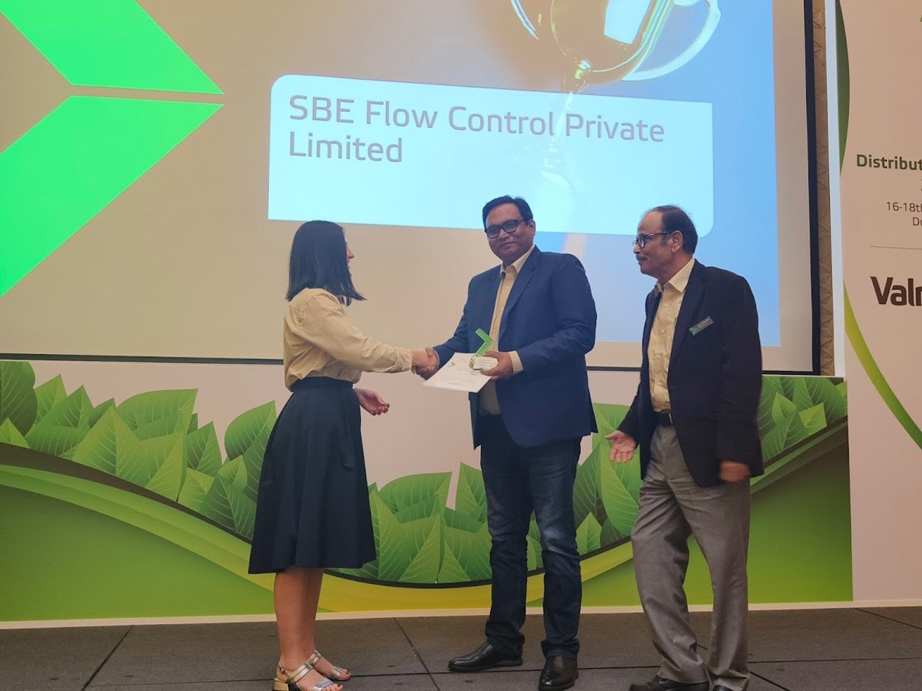 SBE Flow Control awarded at Distributor Days India