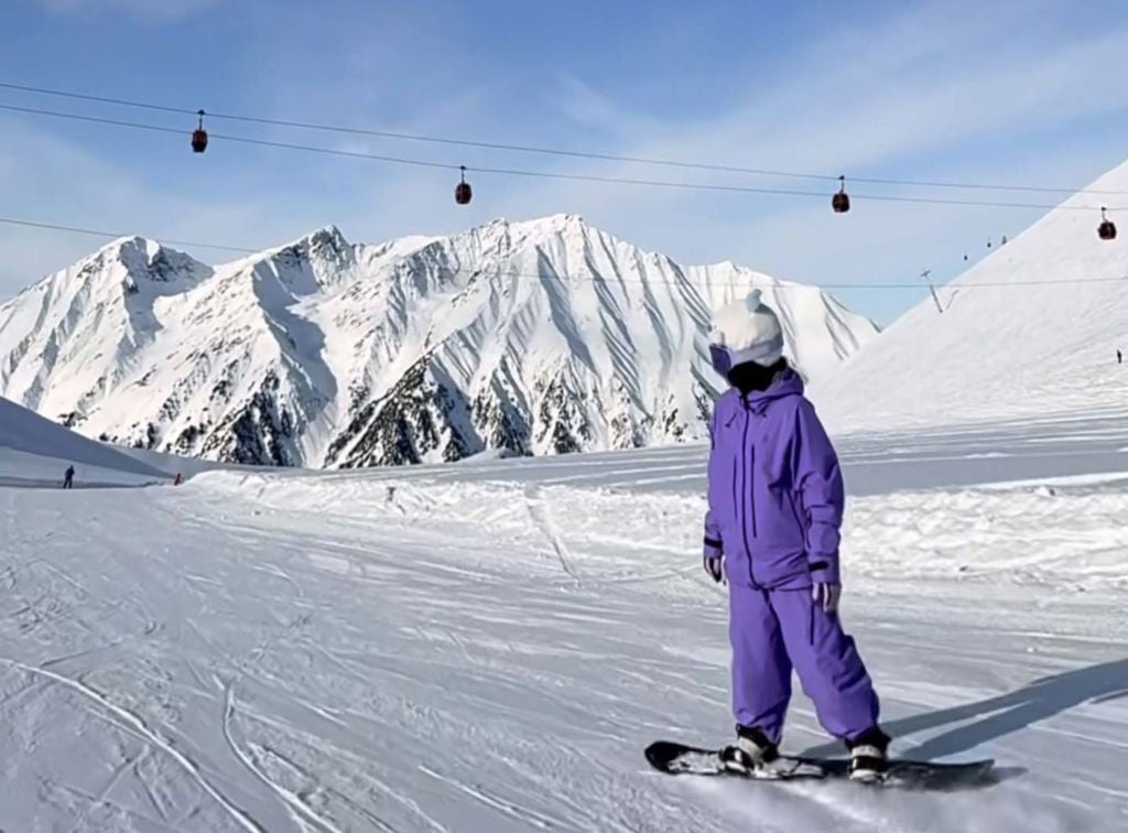 Carol enjoying her freetime on the mountains