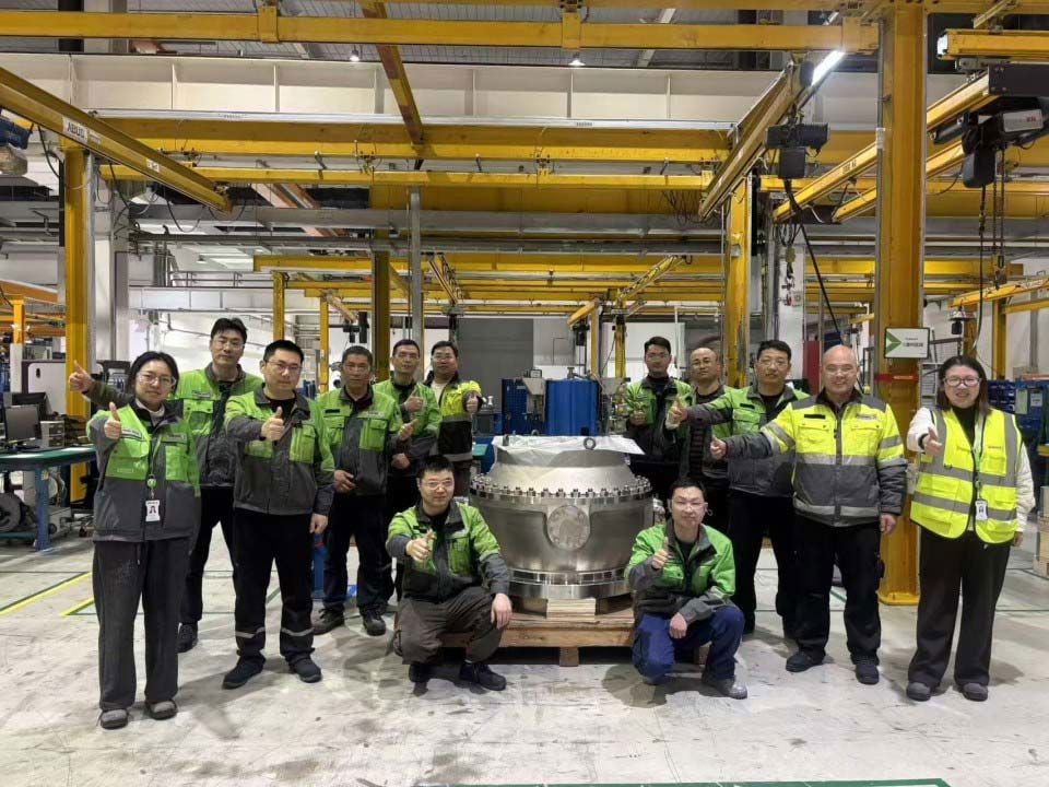 Carol with her colleagues at Jiaxing factory in China