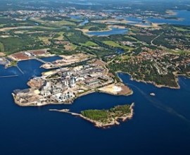 Stora Enso Skoghall aerial view