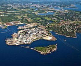 Stora Enso Skoghall aerial view