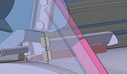 Valmet Dryer Vac Roll Edge Cleaner uses compressed air to clean holes and grooves.