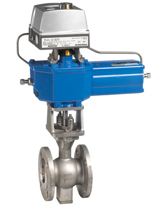 Figure 4b. Neles R series valve, a segment ball control valve.