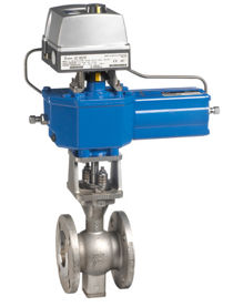Figure 4b. Neles R series valve, a segment ball control valve.