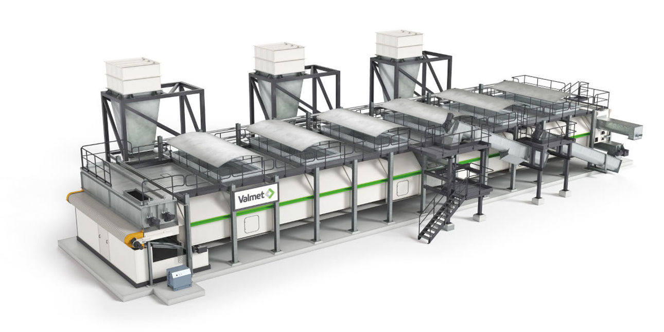 The Valmet Belt Dryer efficiently removes water by evaporating moisture from wet biomass.