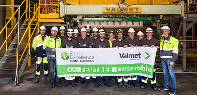 Valmet and Fibre Excellence celebrated their good collaboration in France