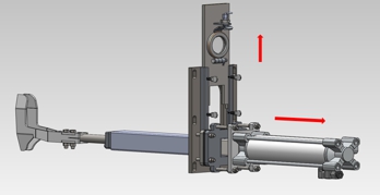 Step 2 Open door and slide cutter assembly out