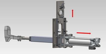 Step 2 Open door and slide cutter assembly out