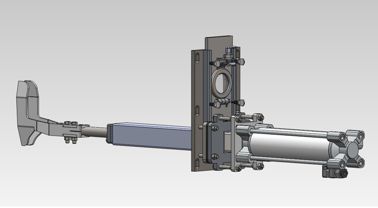 Step 5 Reopen door and place cutter assembly back and rebolt