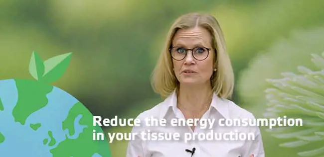Reduce you energy consumption in tissue making