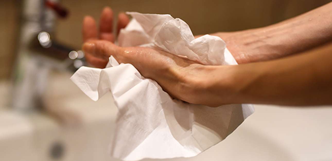 Paper towels the preferred choice when washing hands
