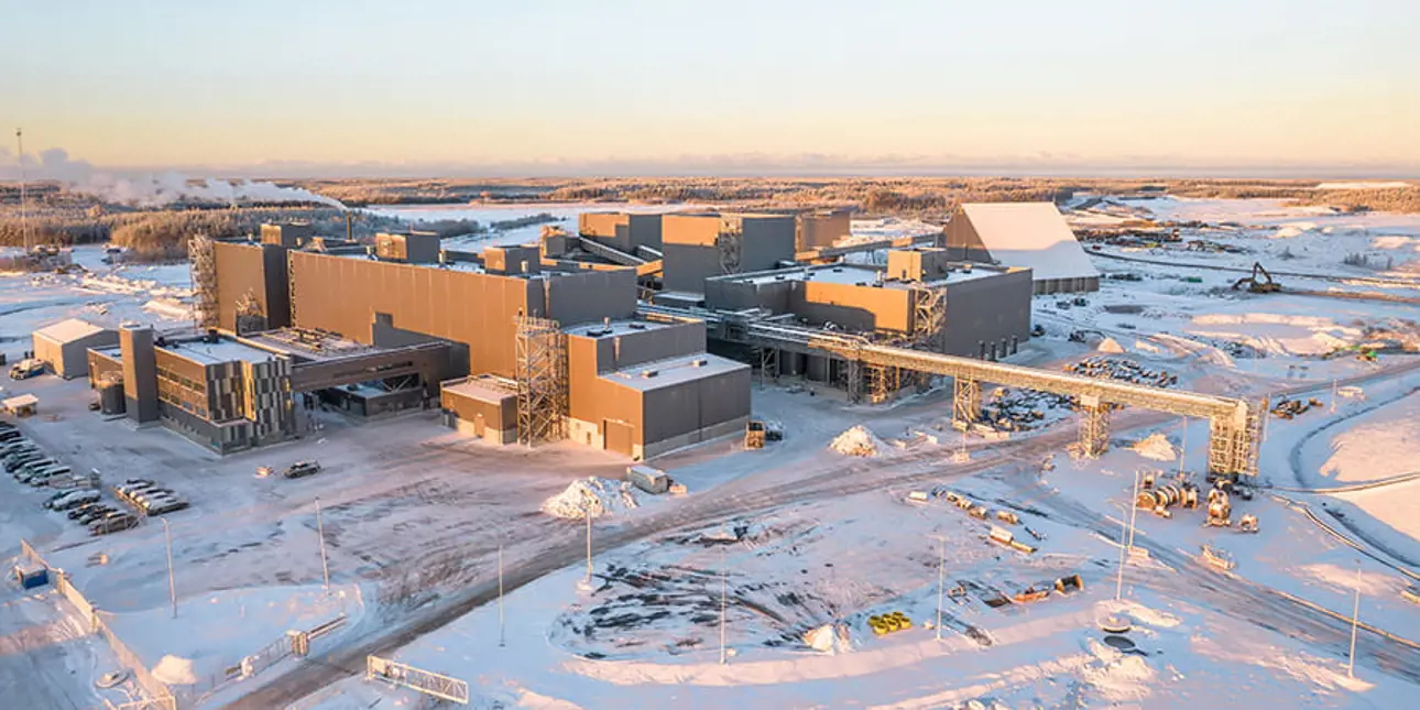 Sibanye-Stillwater's Keliber concentrator in Kaustinen in December 2025.