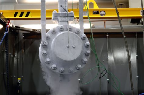 cryo testing lab for valves