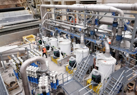 Burgo Verzuolo cleaning and fine screening