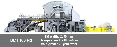 DCT100 HS tissue machine with Performance Service Agreement