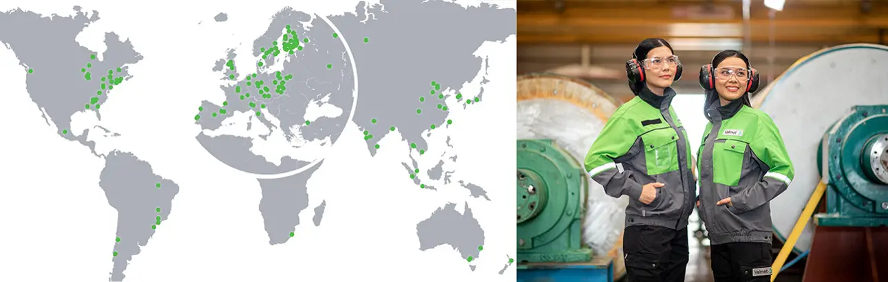 Valmet service centers and workshops