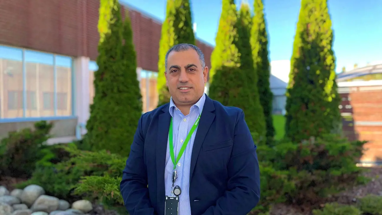 Elie Sawwan in front of Valmet's Tampere office