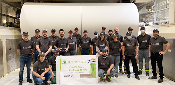 Valmet and ICT France celebrate together – 15,000,000 km of tissue paper produced in ten years