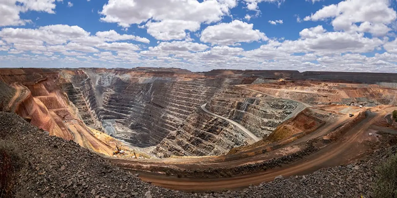 Open pit gold mine
