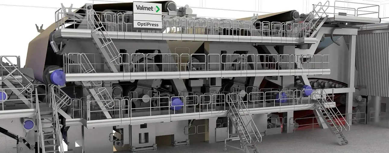 Shoe press press section in paper machine