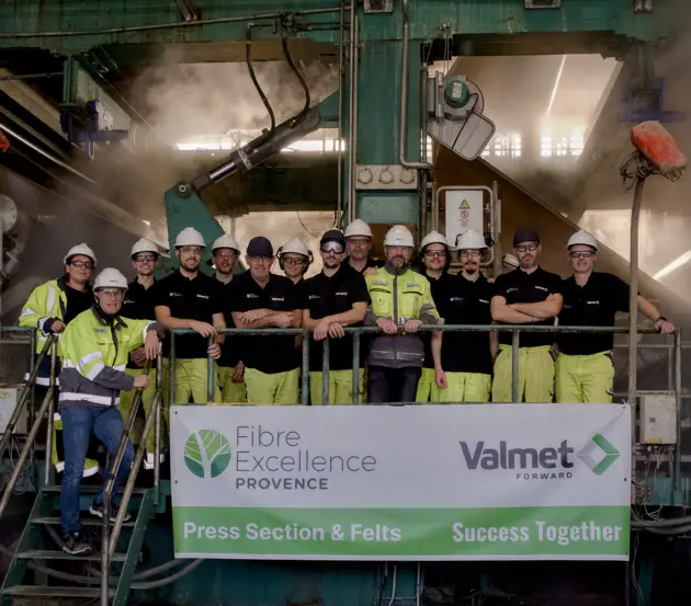 Reconstruction de la section presse chez Fibre Excellence SAS Provence