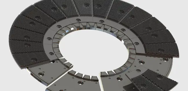 Low consistency refiner segments