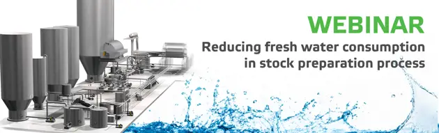 Reducing fresh water consumption in stock preparation process