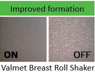Valmet Breast Roll Shaker 120 improves sheet formation