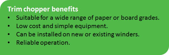 Chopper trim conveyor benefits