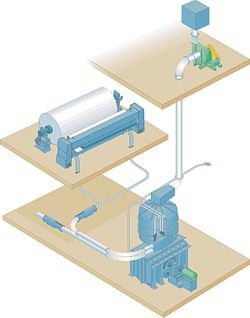 Vacuum trim conveyor system