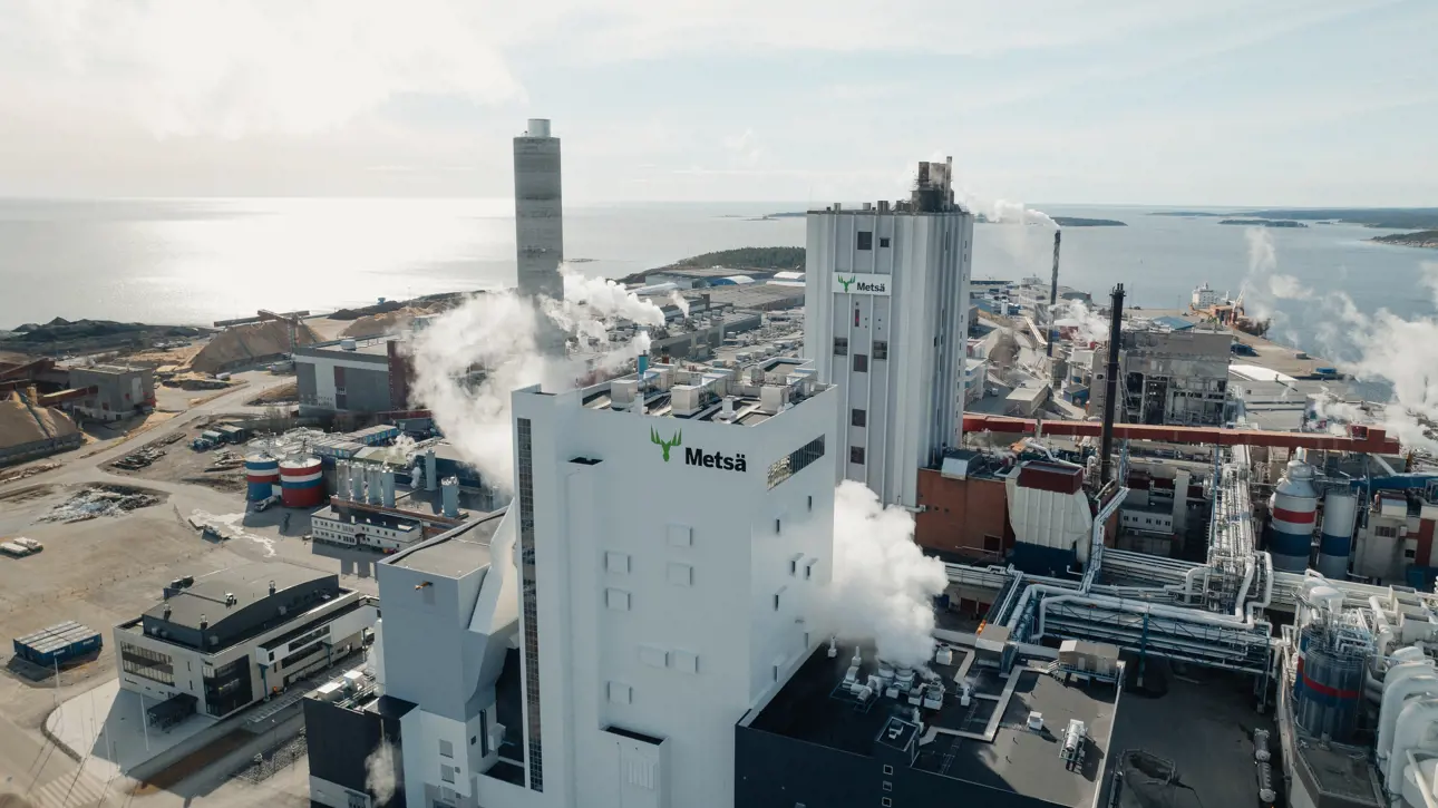 Husum mill aerial view