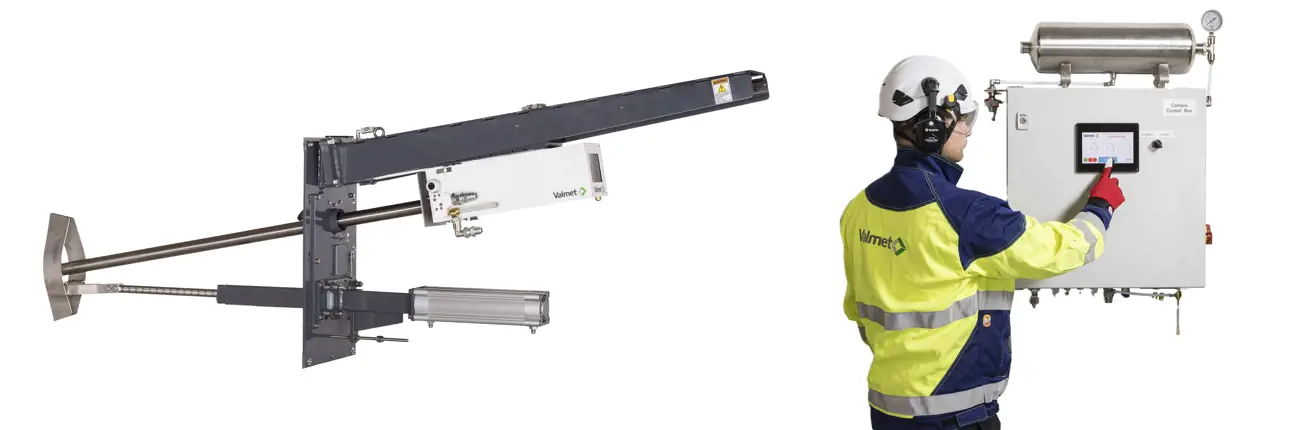 Infrared imaging of a high-temperature boiler by the Valmet Furnace Infrared Imaging System for precise combustion monitoring