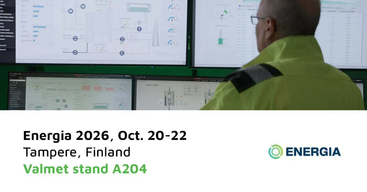 Tervetuloa tutustumaan Valmetin automaatio- ja virtauksensäätöratkaisuihin Energia 2026 -messuille Tampereelle! Löydät meidät osastolta A204.