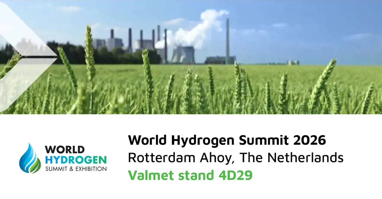 Valmet at World Hydrogen summit 2026 banner 