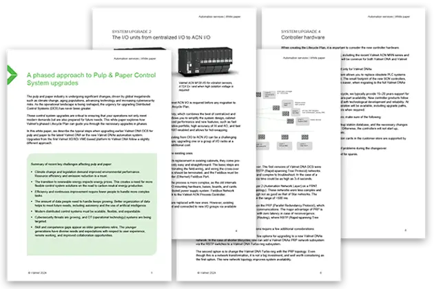 Whitepaper: A phased approach to Pulp & Paper Control System upgrades