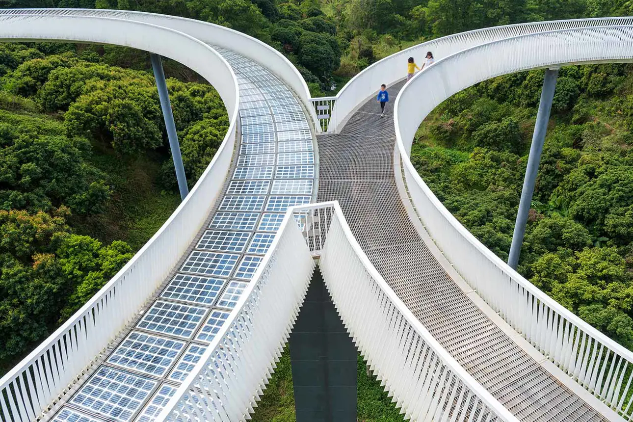 Two walking bridges 
