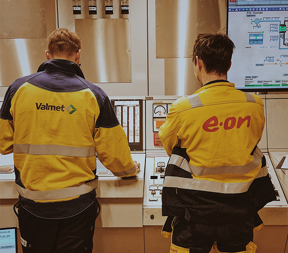 Valmet and E.ON crew at Heleneholmsverket.jpg