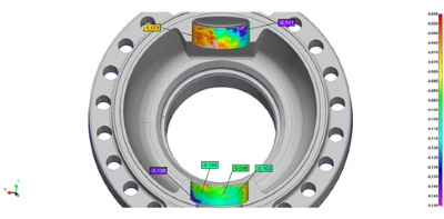 3D measurement of a valve 3D measurement of a valve