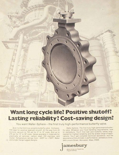Old Jamesbury valve ad