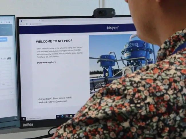 Valve sizing and selection software, Nelprof