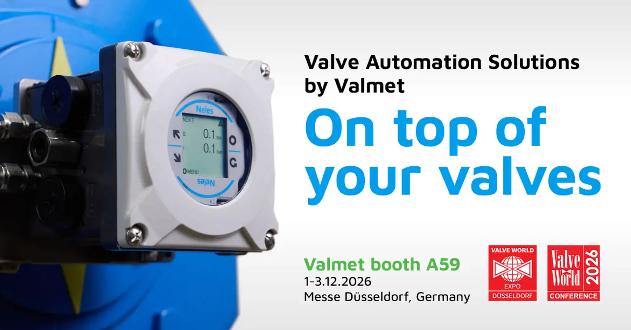 Valve automation solutions by Valmet at Valve World Expo