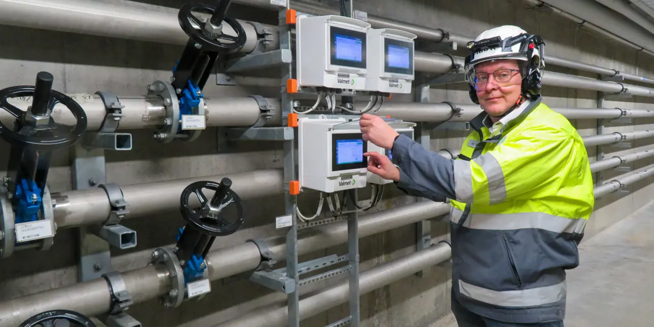 Harri Kohonen, Valmet’s Solution Manager at Blominmäki treatment plant
