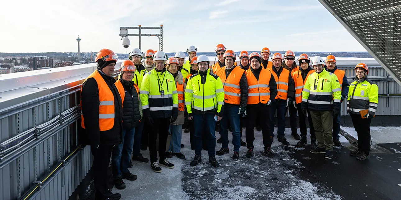 Ukraine delegation visiting Tampere Energia