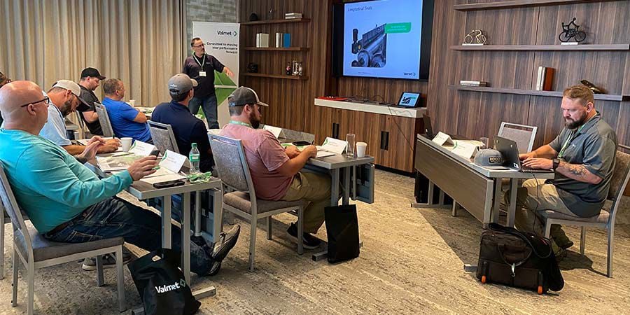Eric Buchanan, Senior Product Manager, shares insights with attendees during the training.